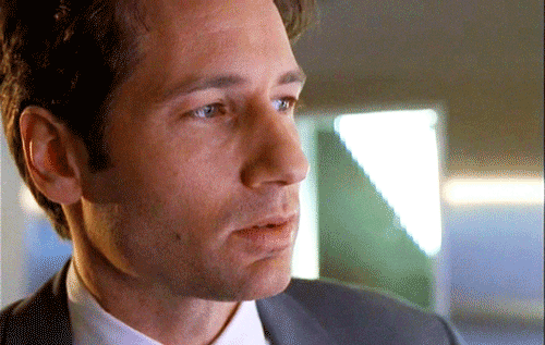 Image result for mulder thinking gif